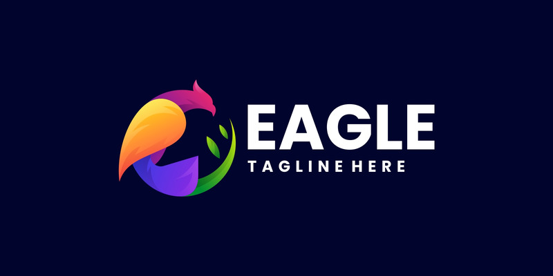 Modelo de Logotipo Colorido Vector Eagle - Features Image 1