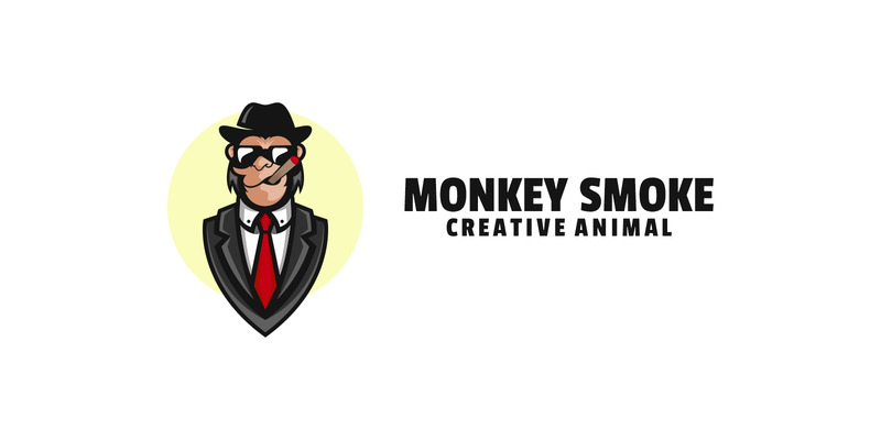 Monkey Smoke Cartoon Logo - Features Image 1