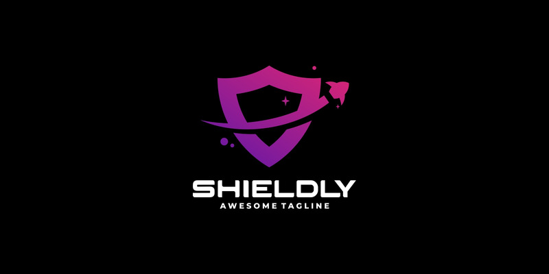 Vector Shield Gradient Logo - Features Image 1