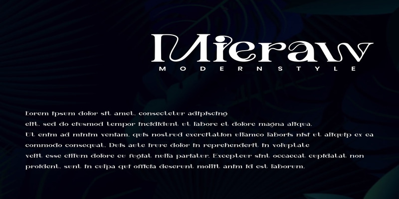 Mieraw - Slab Serif-Schriftarten - Eigenschaften Bild 1