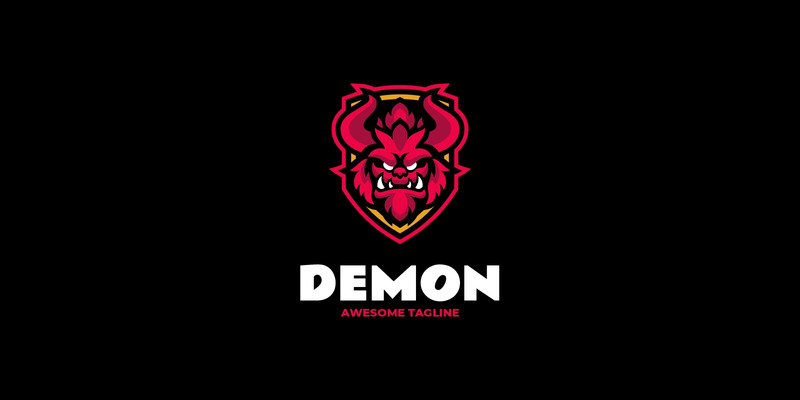 Demon Esport Mascot Logo Design - Features Image 1