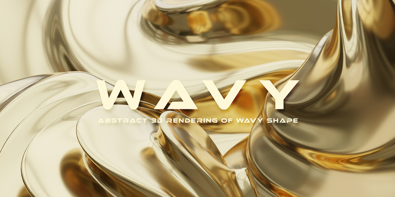 Fundo abstrato ondulado dourado 2 - Features Image 1