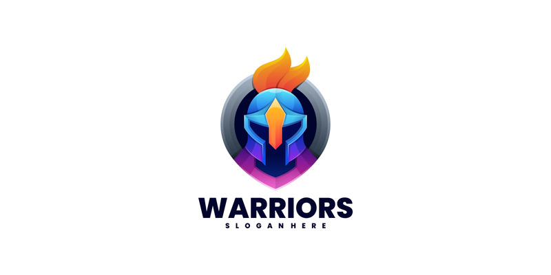 Warrior Gradient Colorful Logo Style - Features Image 1