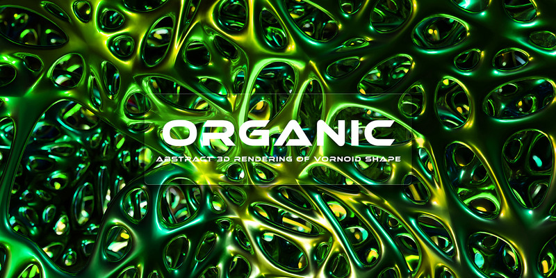 Organiczne metalowe tło 3D 4 - Obraz funkcji 1