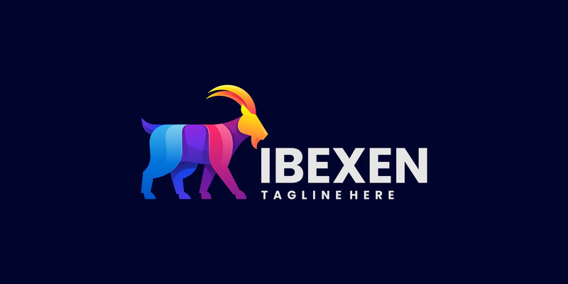 Logotipo colorido degradado ibex - Características Imagen 1