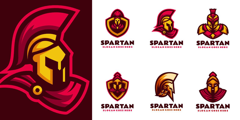 Mascot Spartan Bundle Logo Design - Features Image 1