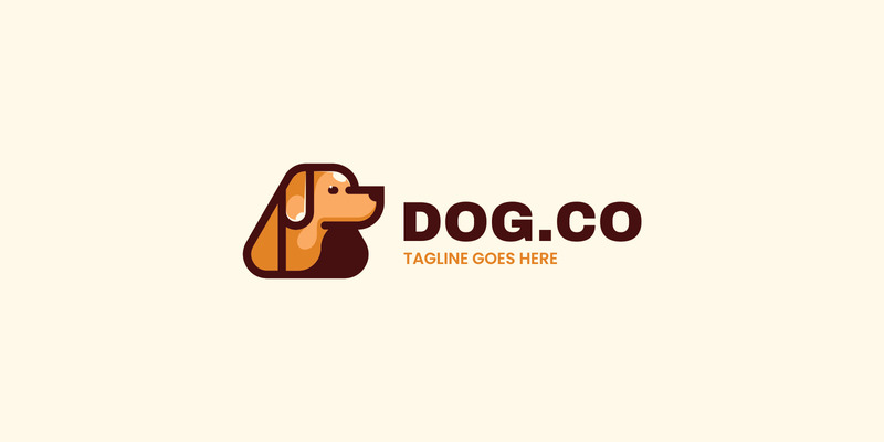 Modèle de logo de mascotte de chien vectoriel - Caractéristiques de l’image 1