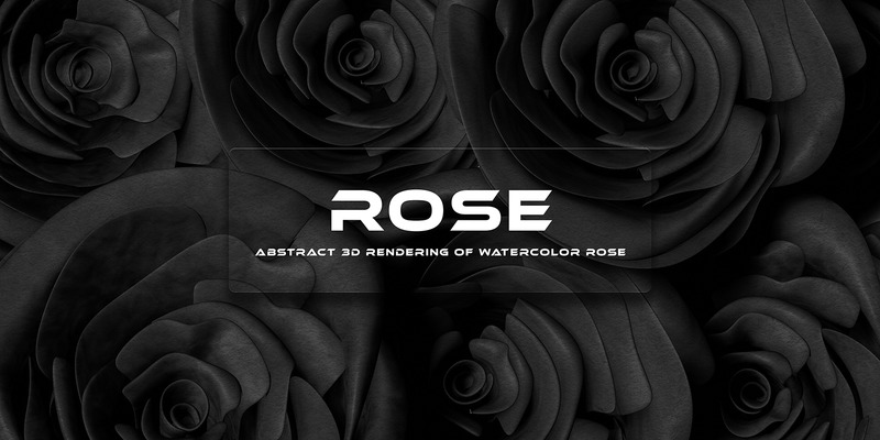 Akvarell Rose bakgrund - Features Image 1