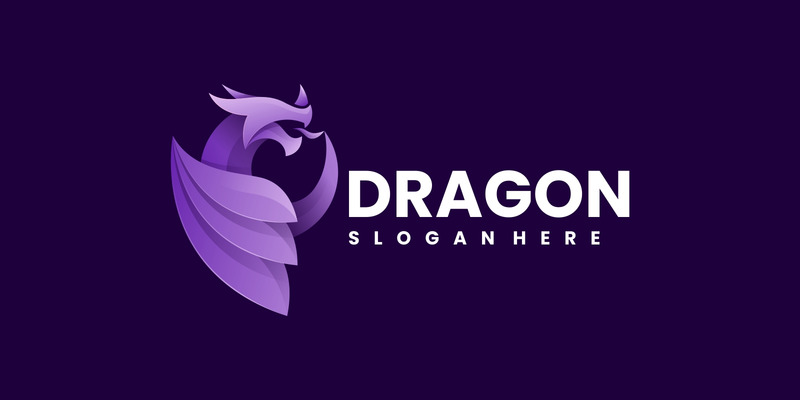 Vector Dragon Gradient Logotypdesign - Features Image 1