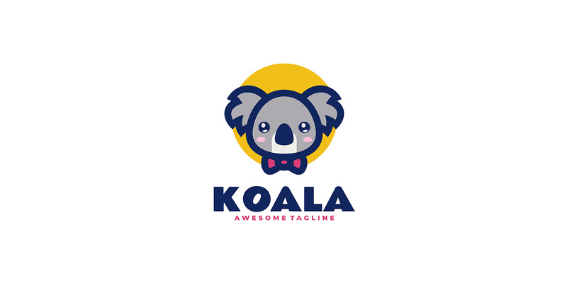 Koala, mascotte, dessin animé, logo, 1 - Caractéristiques de l’image 1