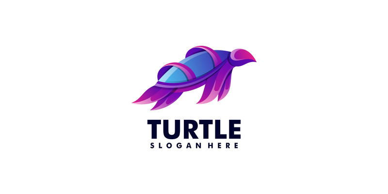 Vector Turtle Gradient färgglad logotyp - Features Image 1