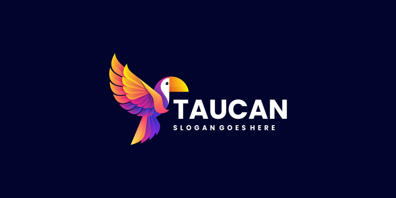 Logo colorato dell'uccello del tucano - Caratteristiche Immagine 1