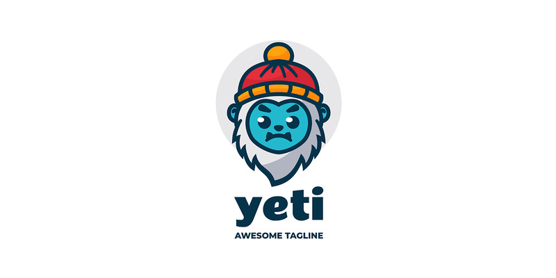 Design del logo del fumetto della mascotte Yeti 1 - Caratteristiche Immagine 1