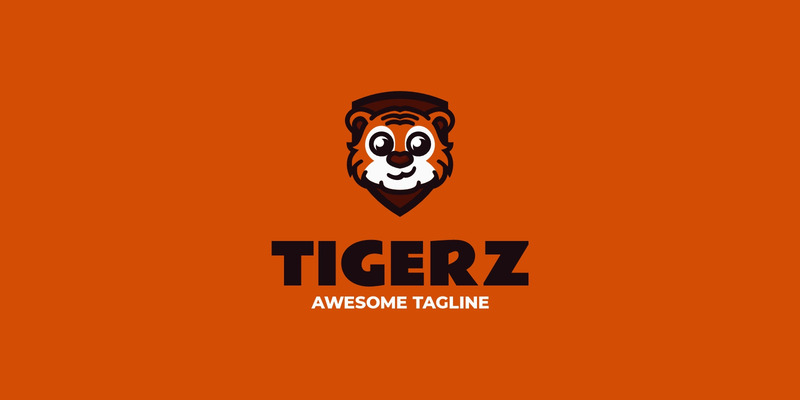 Logo mascotte dei cartoni animati della tigre 4 - Caratteristiche Immagine 1
