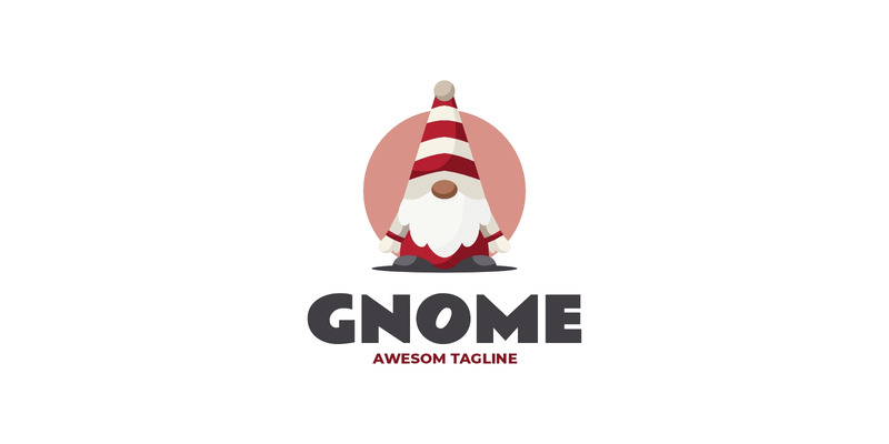 Logo mascotte semplice gnomo 63 - Caratteristiche Immagine 1