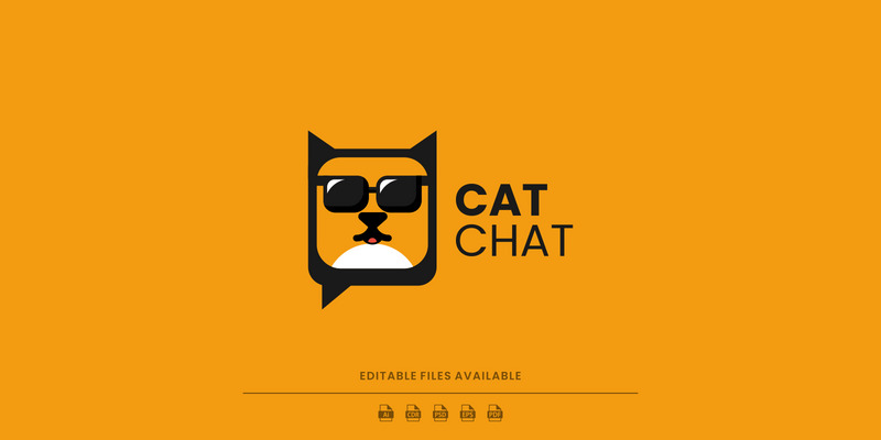 Cat Chat Simple Logo Style - Features Image 1