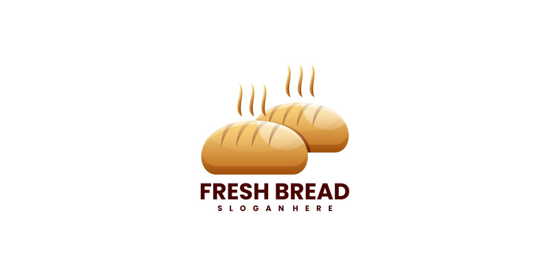 Logotipo de gradiente de pão fresco - Features Image 1
