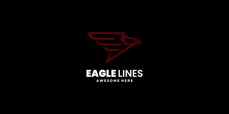 Vector Eagle Line Art logó - Features Image 1