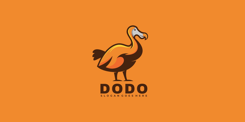 Dodo Bird Simple Mascot Logo - Features Image 1