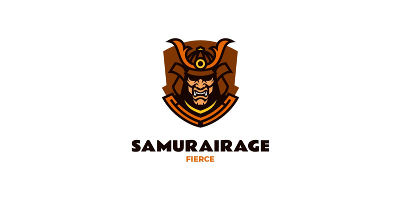 Mascot Samurai Logo Design - Features Image 1