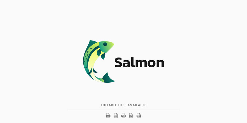 Salmon Gradient Logo Style - Features Image 1