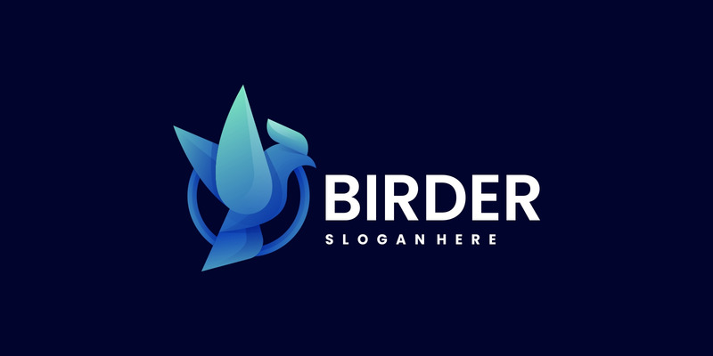 Vector Logo Bird Gradient Style - Features Image 1