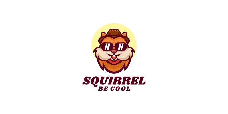 Écureuil être Cool Cartoon Logo - Caractéristiques de l’image 1
