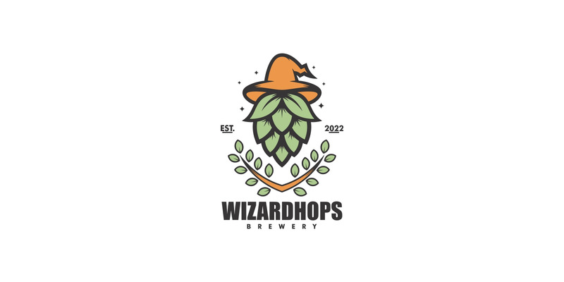 Wizard Hops Simple Mascot Logo - Features Image 1
