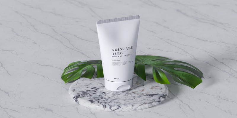 3 sets of Skincare Tube Mockup - Features Image 1
