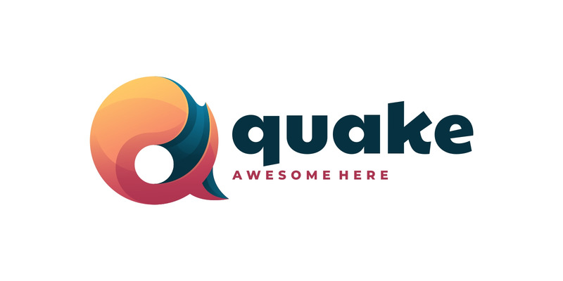 Estilo de logotipo degradado de letra Q - Características Imagen 1