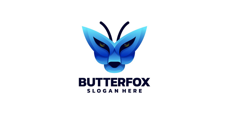 Gradientowe logo lisa motyla - Obraz funkcji 1