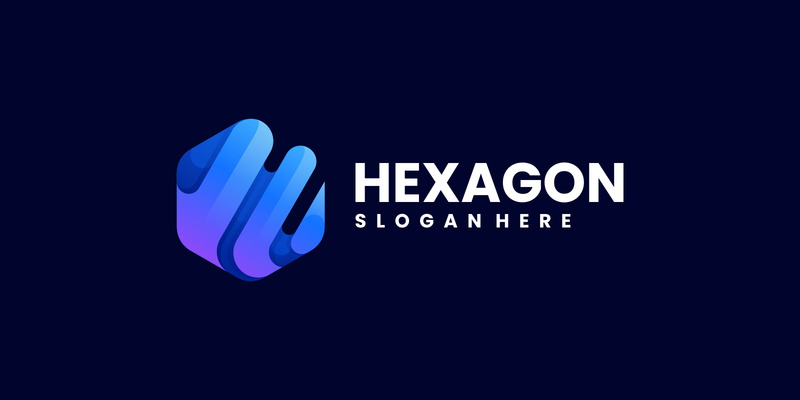 Stile logo sfumato esagonale 2 - Caratteristiche Immagine 1