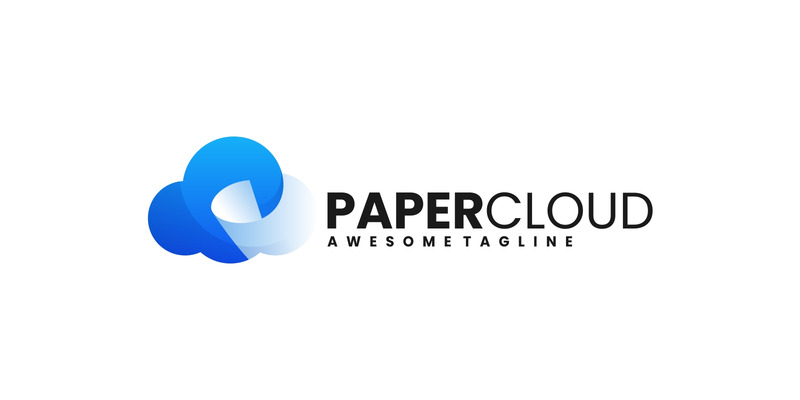 Paper Cloud Gradient Logo - Features Image 1