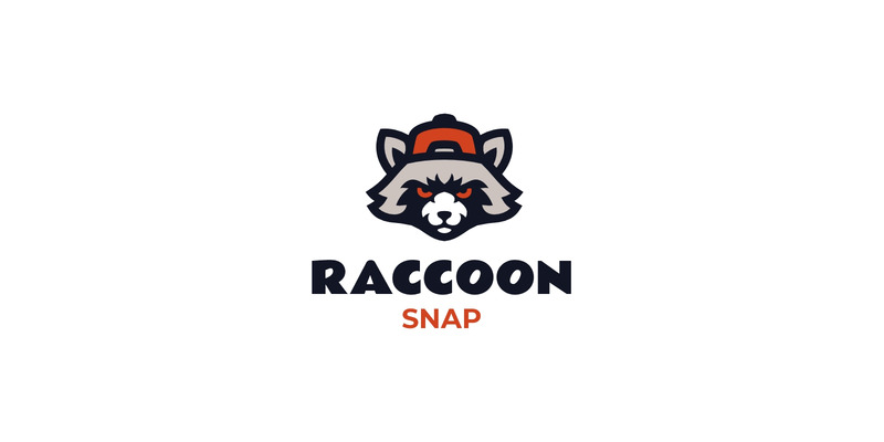Mascot Raccoon Snap Logo Design - Features Image 1