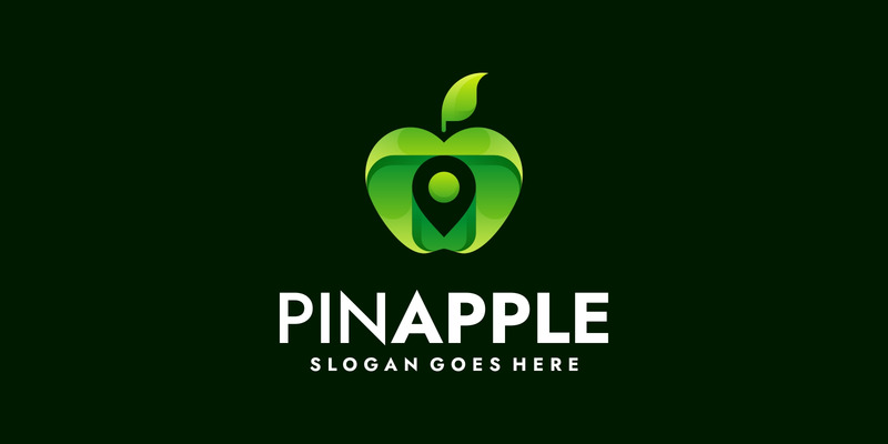 Colorful Location Pin Inside Apple Logo Design - Features Image 1