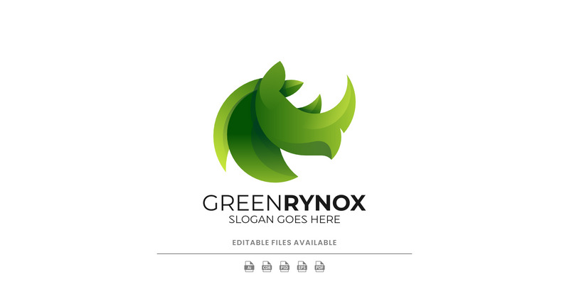 Modern Gradient Rhino Logo Design - Features Image 1