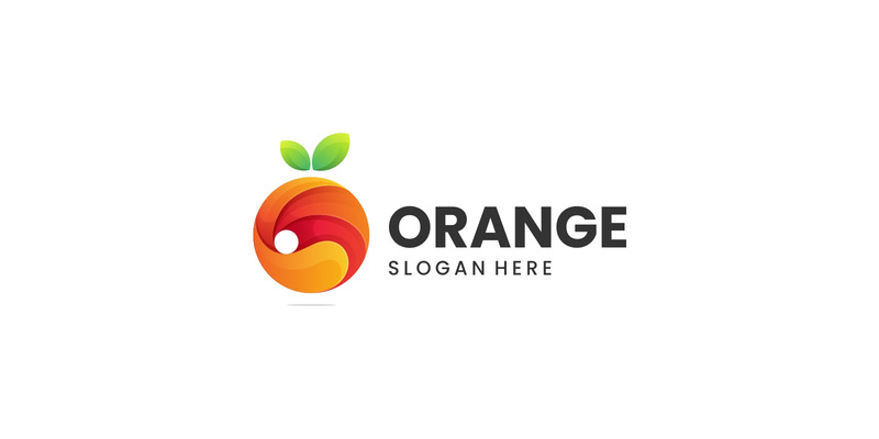 Orange gradient färgglad logotyp - Features Image 1