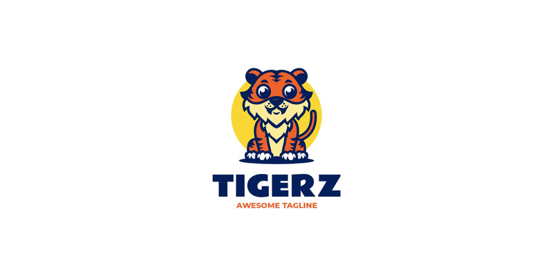 Logo mascotte semplice Tigerz 25 - Caratteristiche Immagine 1