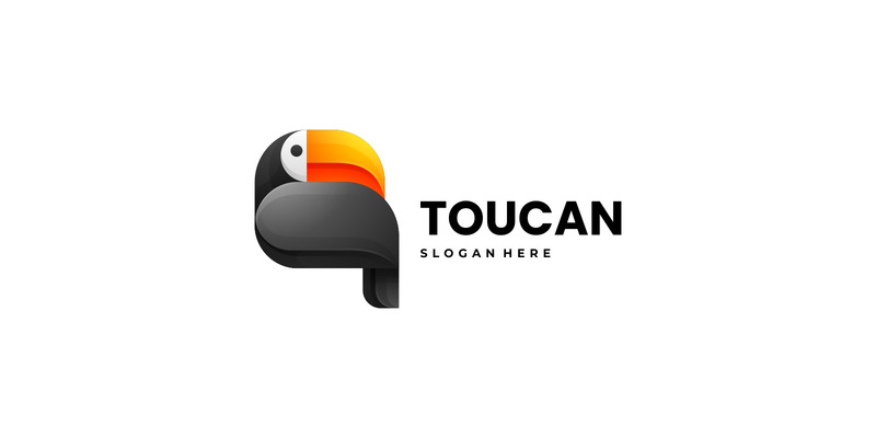 Шаблон логотипа Toucan Bird Gradient - Features Image 1