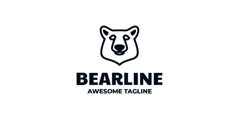 Logo Bearline Line Art 11 - Obraz funkcji 1
