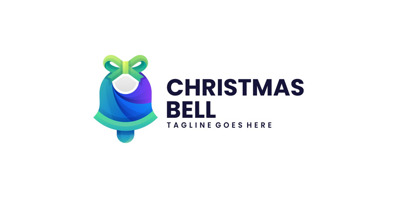 Christmas Bell Gradient Logo - Features Image 1