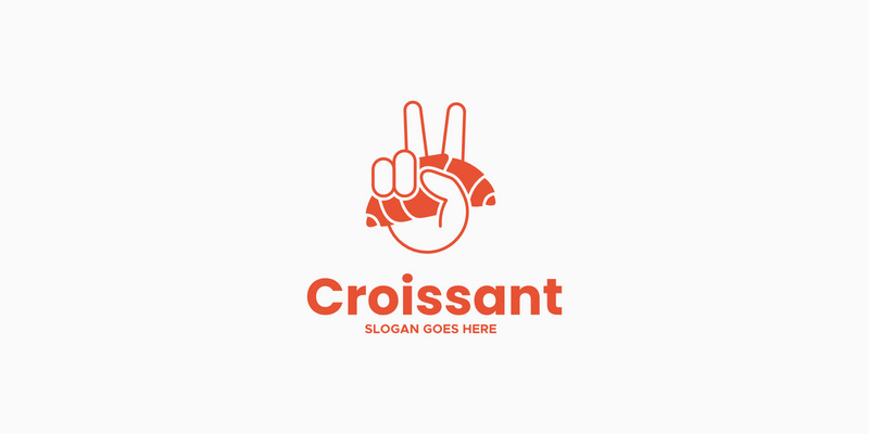 Croissant Simple Mascotte Logo 4 - Caractéristiques de l’image 1