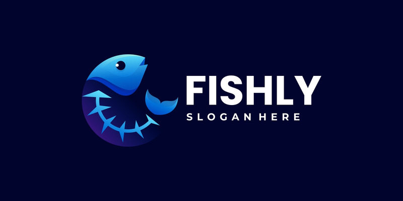 Vector Fish Gradient Logo Design - Features Image 1