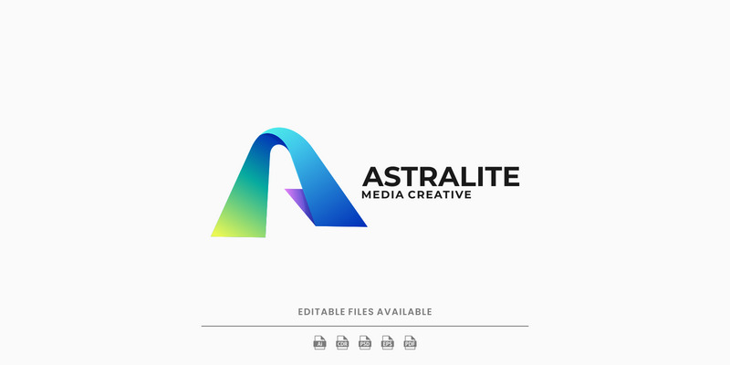 Abstract Letter A Gradient Logo Template - Features Image 1