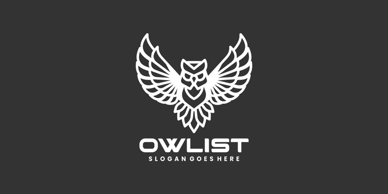 chouette, oiseau, ligne, art, logo, style - Caractéristiques de l’image 1