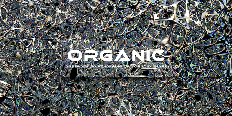 3D Organic Chrome Background - Features Image 1