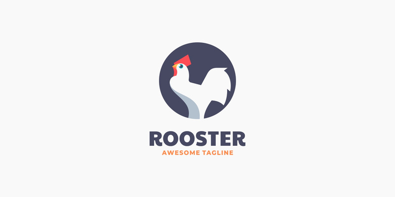 Rooster Simple Logo Design - Features Image 1