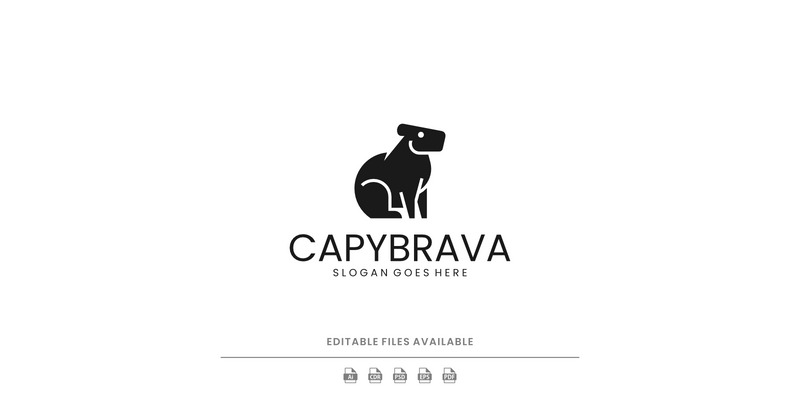 Silhouette Capybara Logo Design - Features Image 1