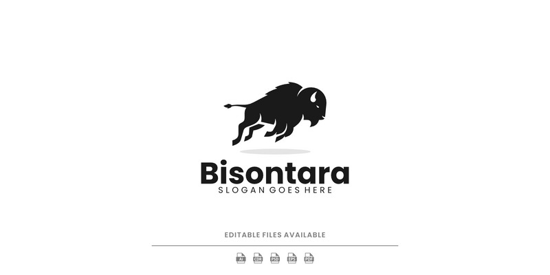 Bison Silhouette Logo Design - Features Image 1