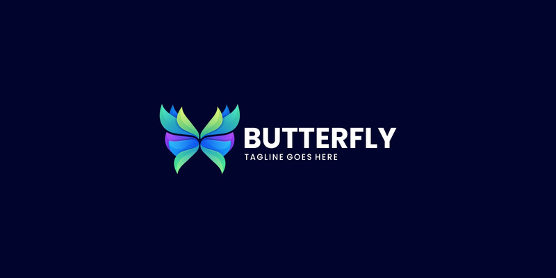 Vector Butterfly barevné Logo šablona - Features Image 1